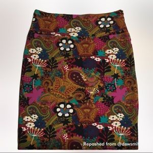 Lularoe Bright Floral Cassie Skirt